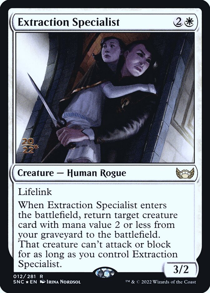 Extraction Specialist card front