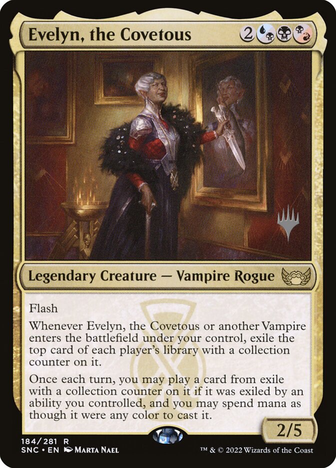 Evelyn, the Covetous card front