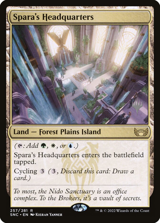 Spara's Headquarters card front