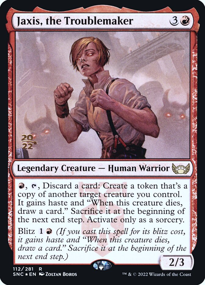 Jaxis, the Troublemaker card front
