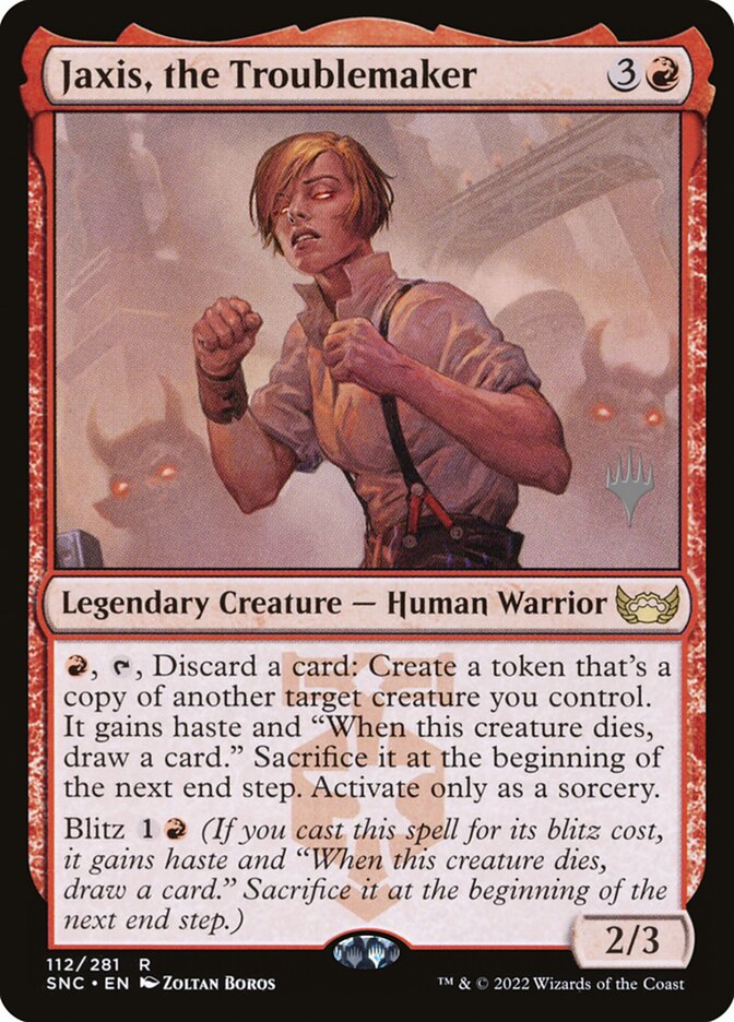Jaxis, the Troublemaker card front