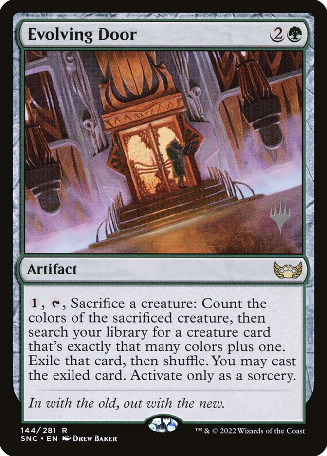 Evolving Door card front