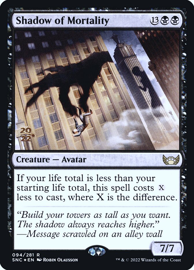 Shadow of Mortality card front