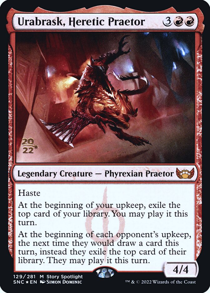Urabrask, Heretic Praetor card front