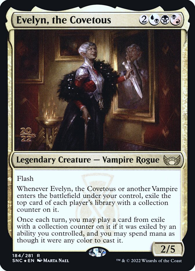 Evelyn, the Covetous card front