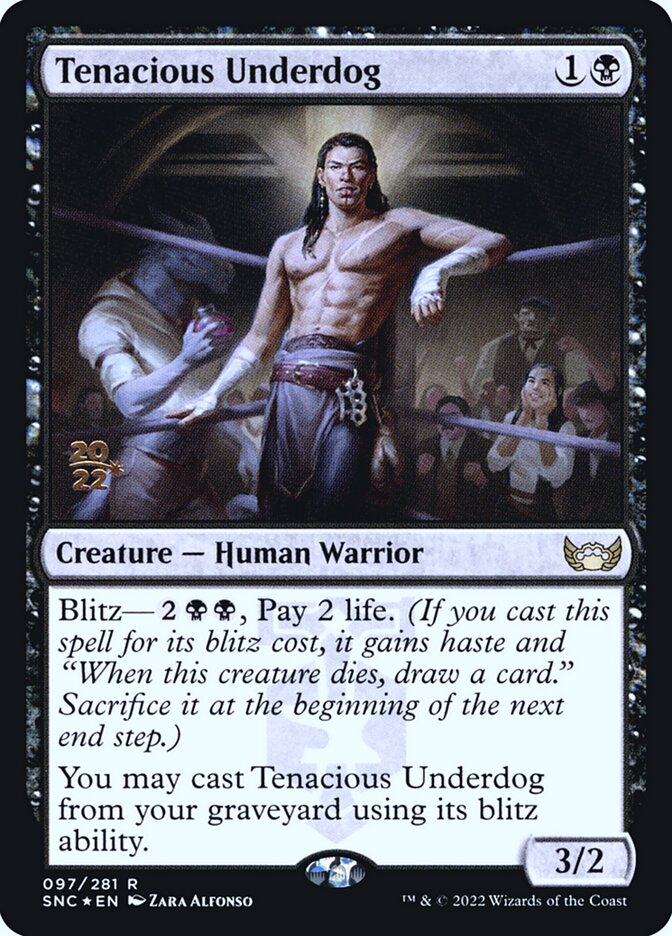 Tenacious Underdog card front