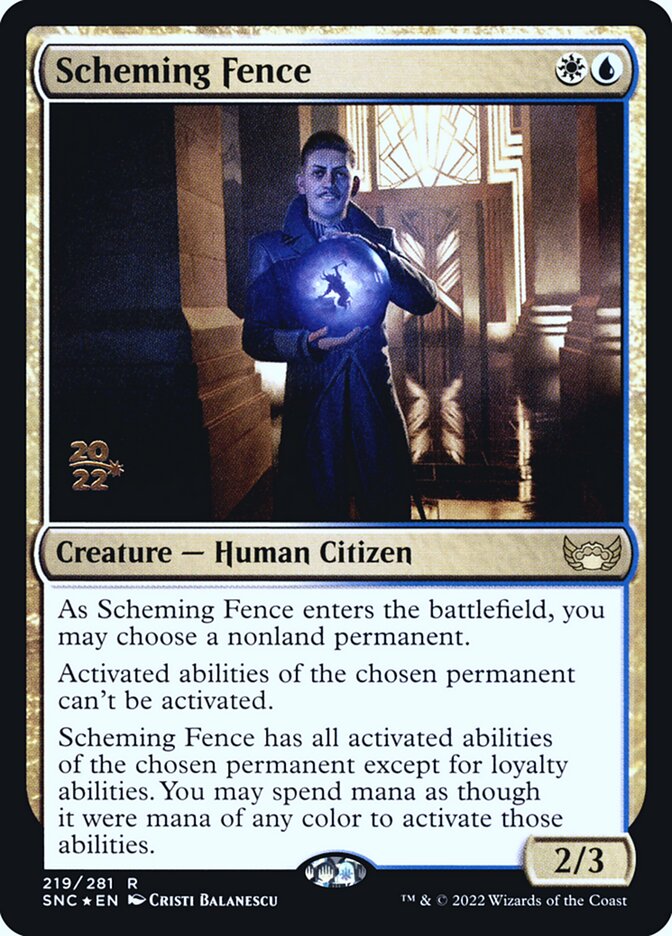 Scheming Fence card front