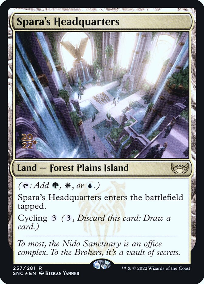 Spara's Headquarters card front