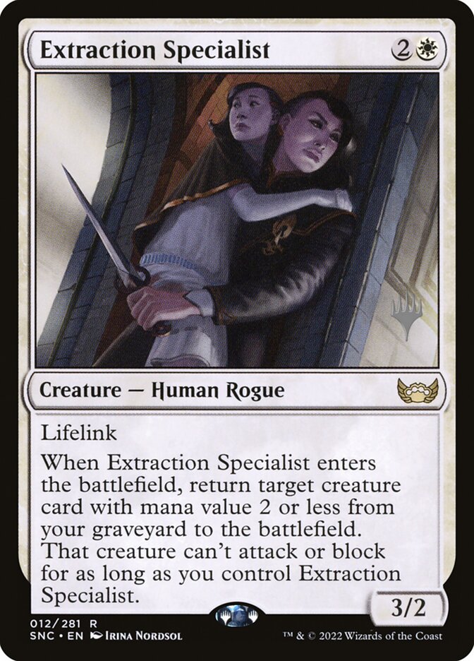 Extraction Specialist card front