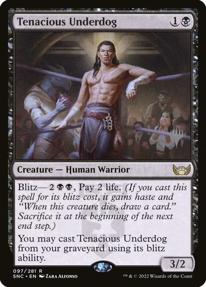 Tenacious Underdog card front