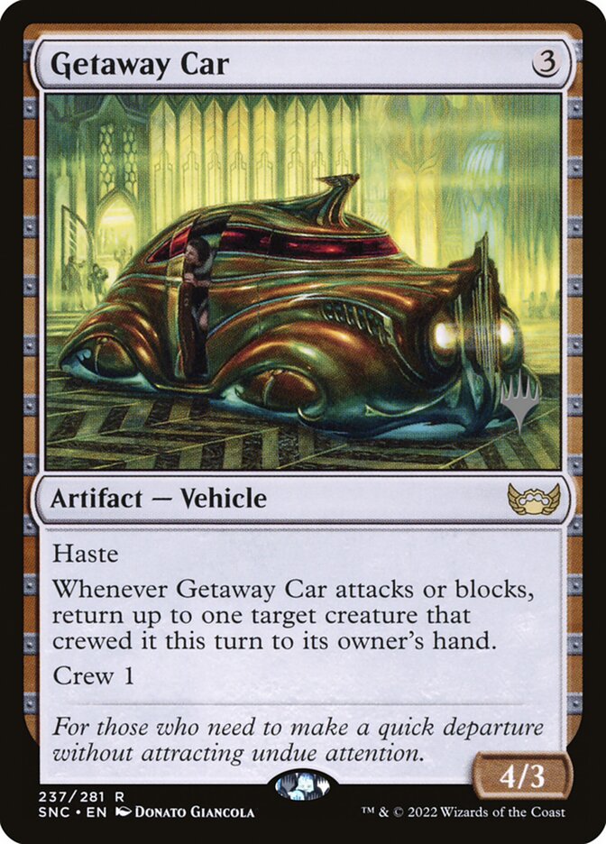 Getaway Car card front