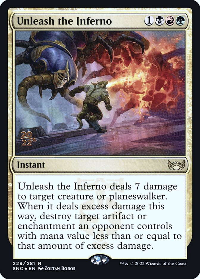 Unleash the Inferno card front