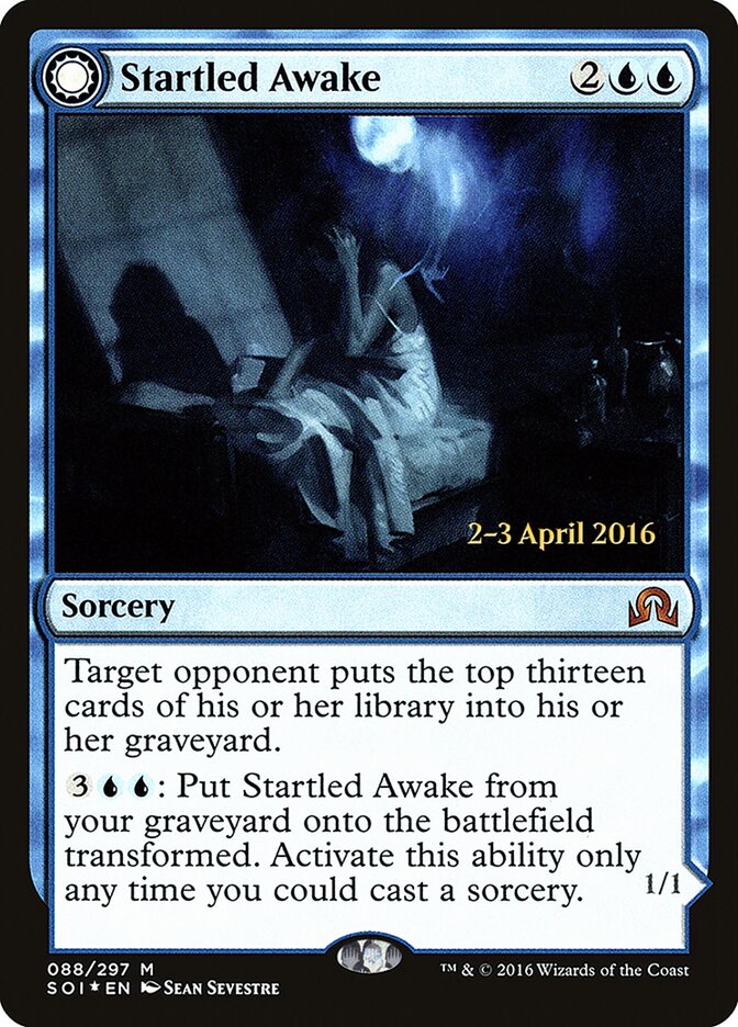 Startled Awake card front