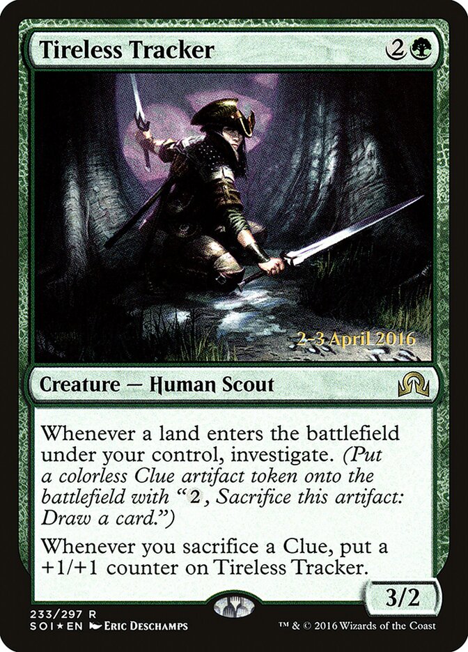 Tireless Tracker card front