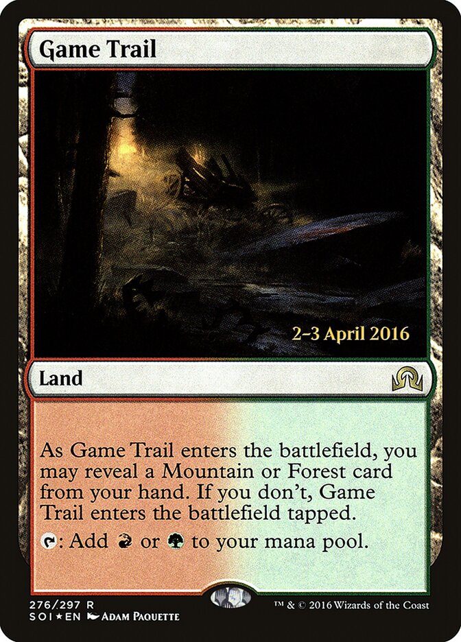 Game Trail card front