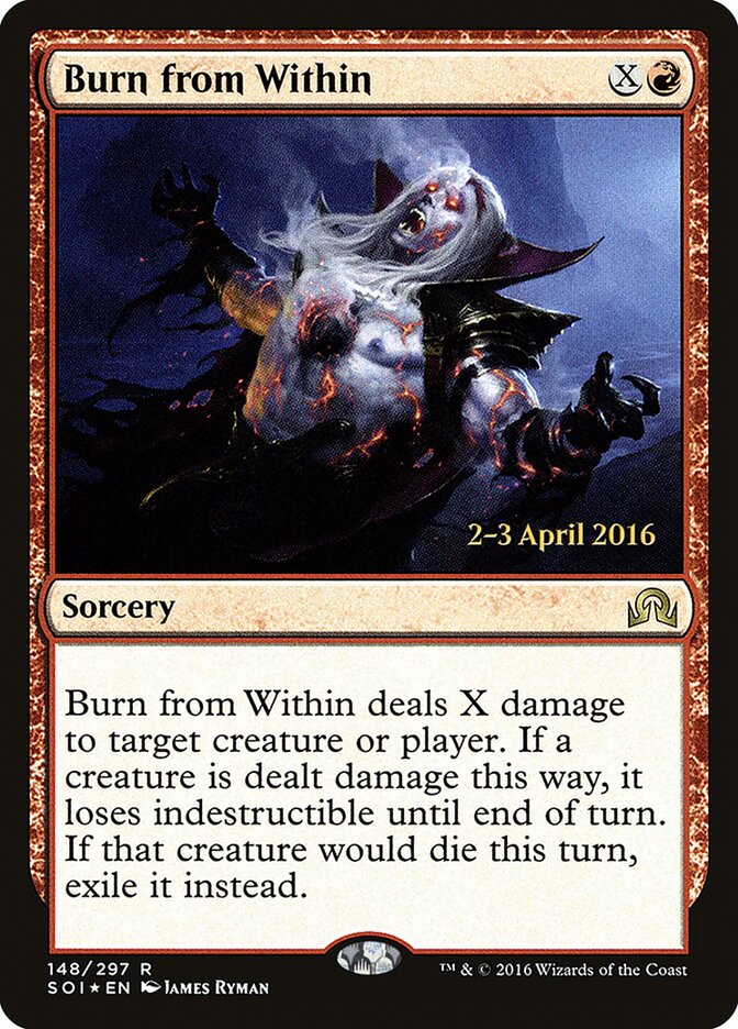Burn from Within card front