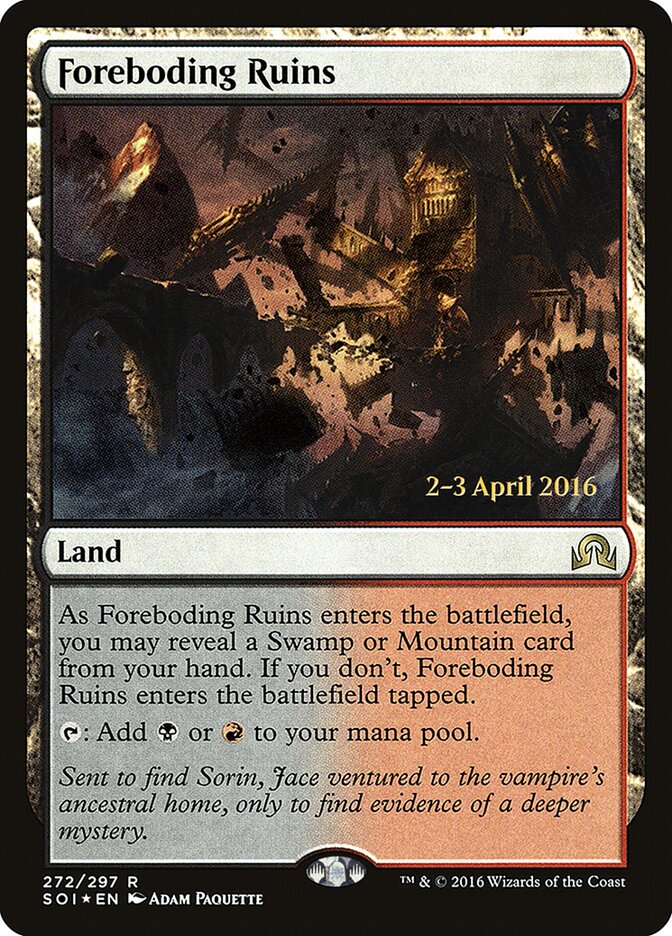 Foreboding Ruins card front