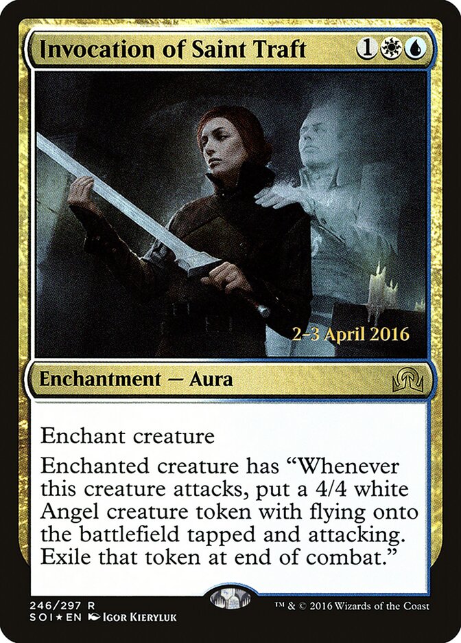 Invocation of Saint Traft card front