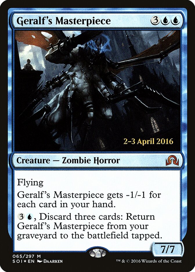 Geralf's Masterpiece card front