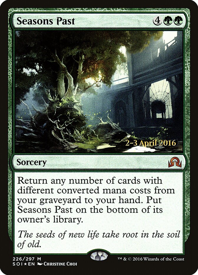 Seasons Past card front