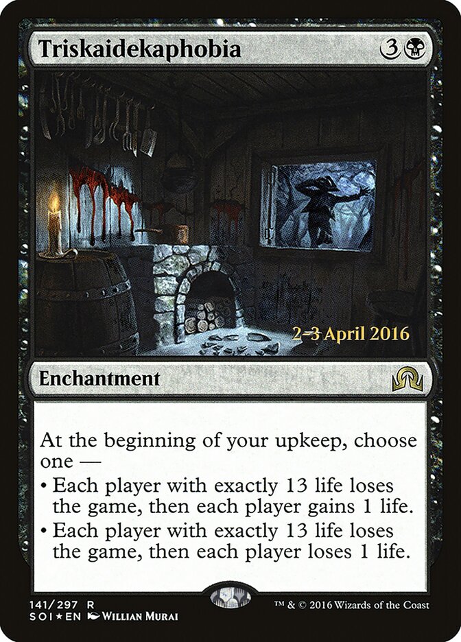 Triskaidekaphobia card front
