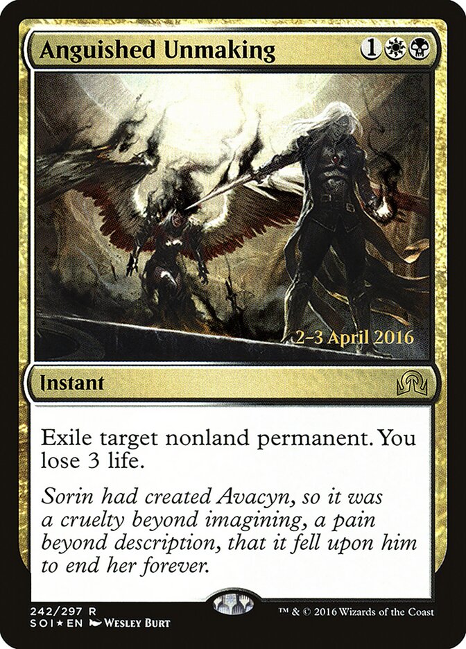 Anguished Unmaking card front
