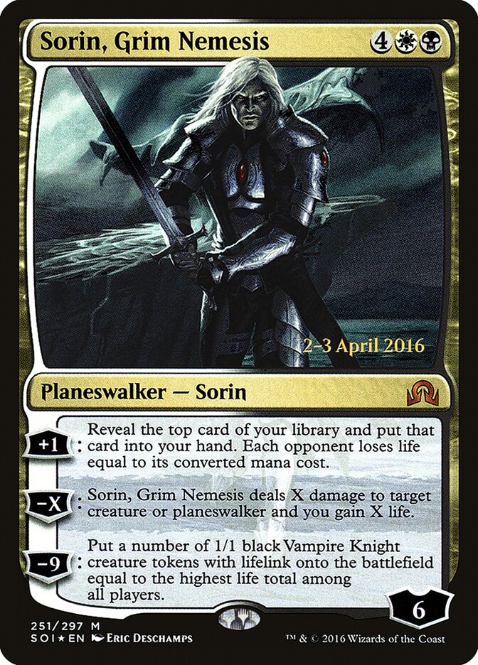 Sorin, Grim Nemesis card front