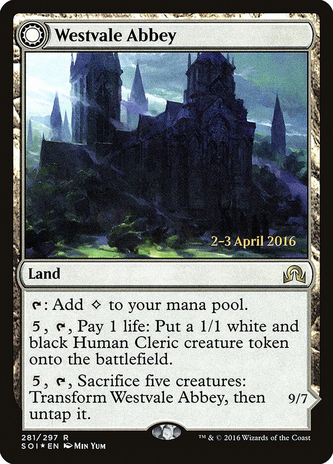 Westvale Abbey card front