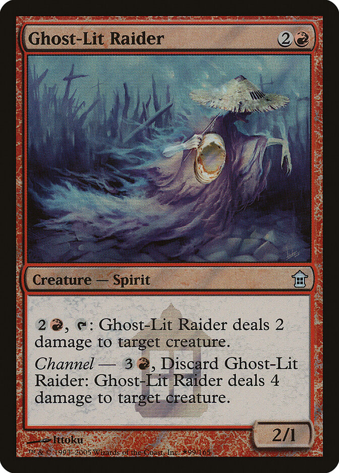 Ghost-Lit Raider card front