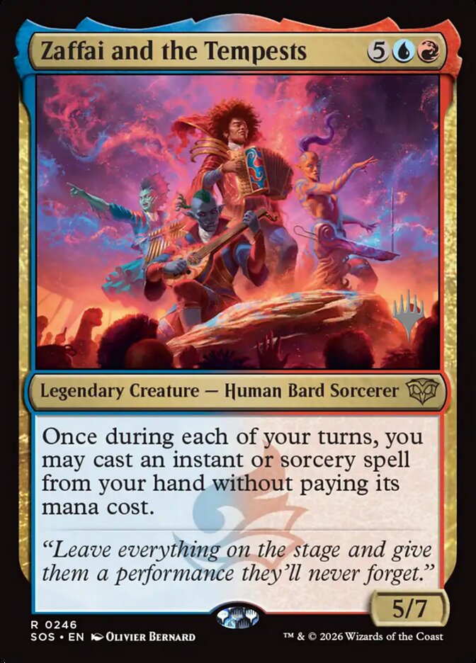 Zaffai and the Tempests card front