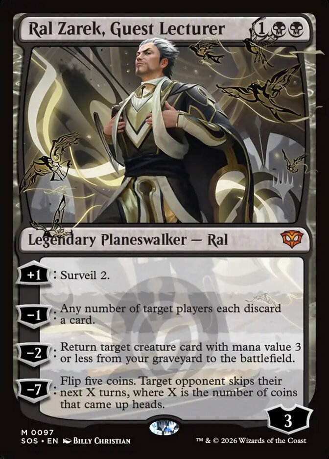 Ral Zarek, Guest Lecturer card front