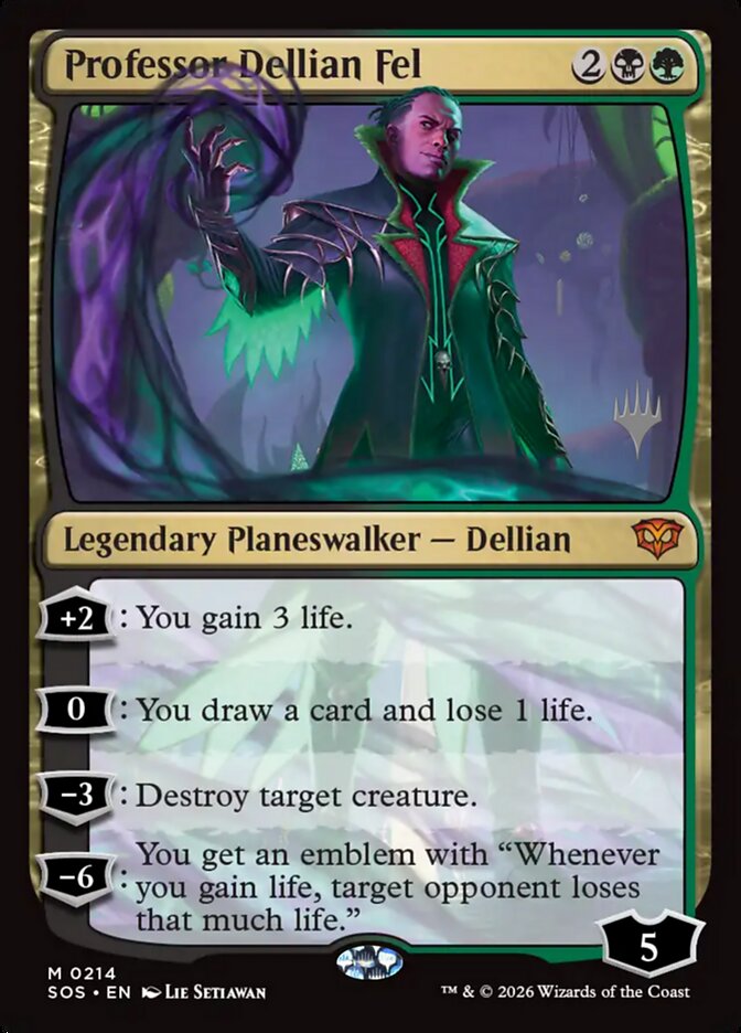 Professor Dellian Fel card front