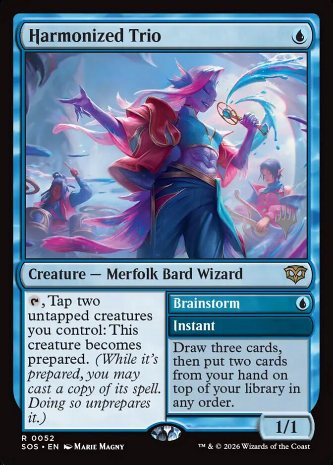 Harmonized Trio card front