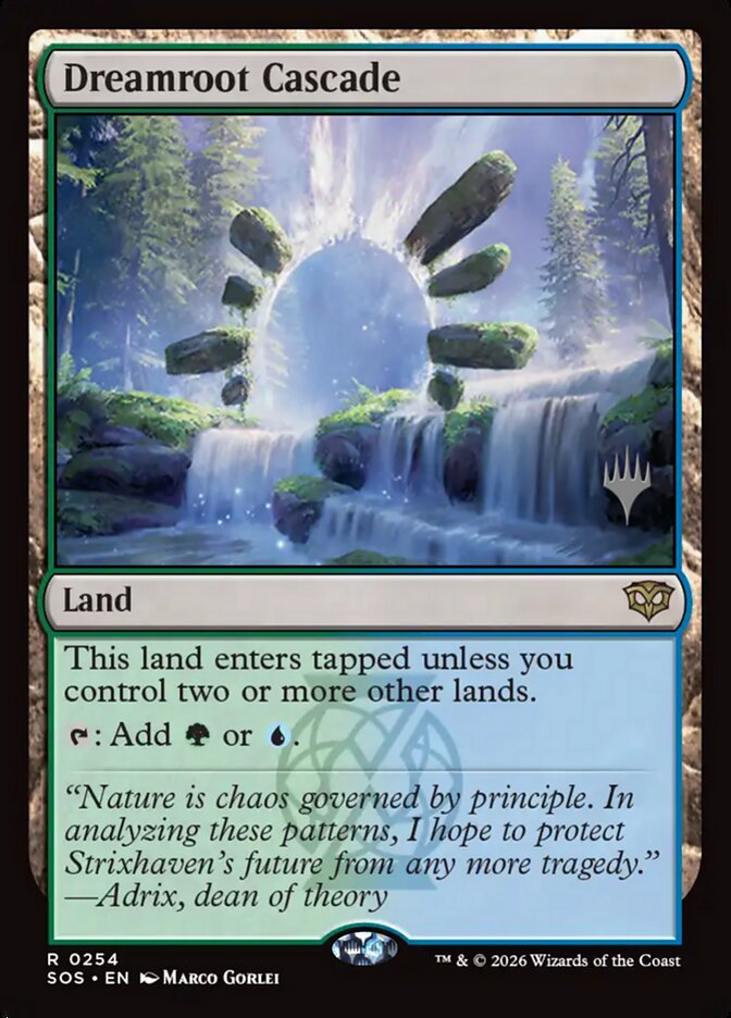 Dreamroot Cascade card front