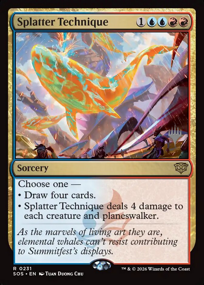 Splatter Technique card front