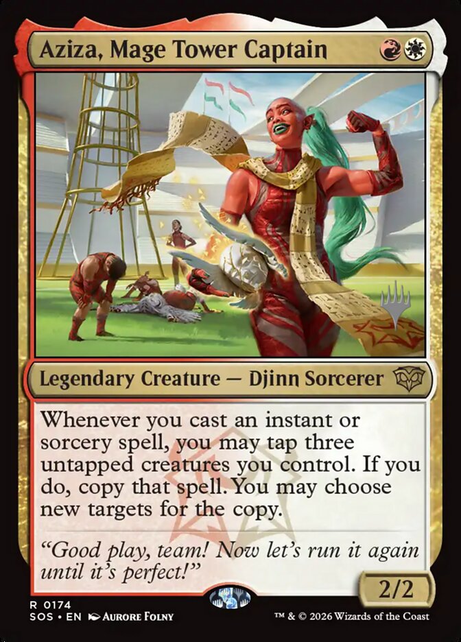 Aziza, Mage Tower Captain card front