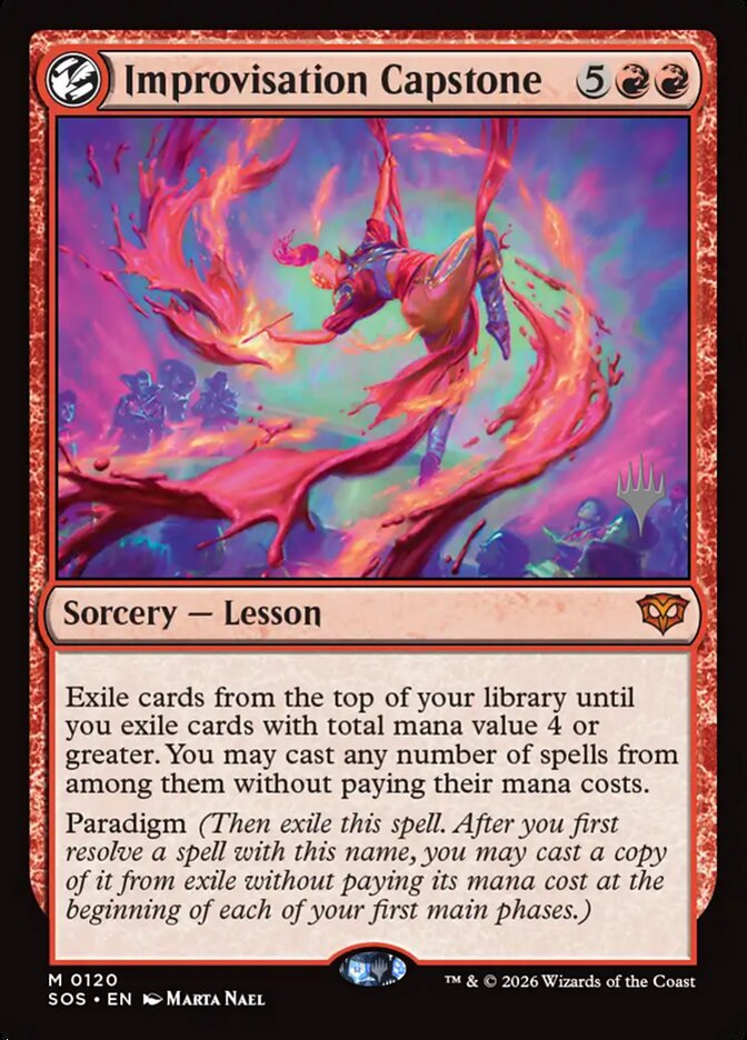 Improvisation Capstone card front