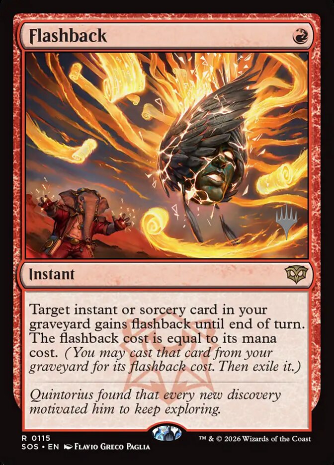 Flashback card front