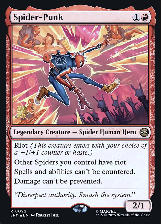 Spider-Punk card front