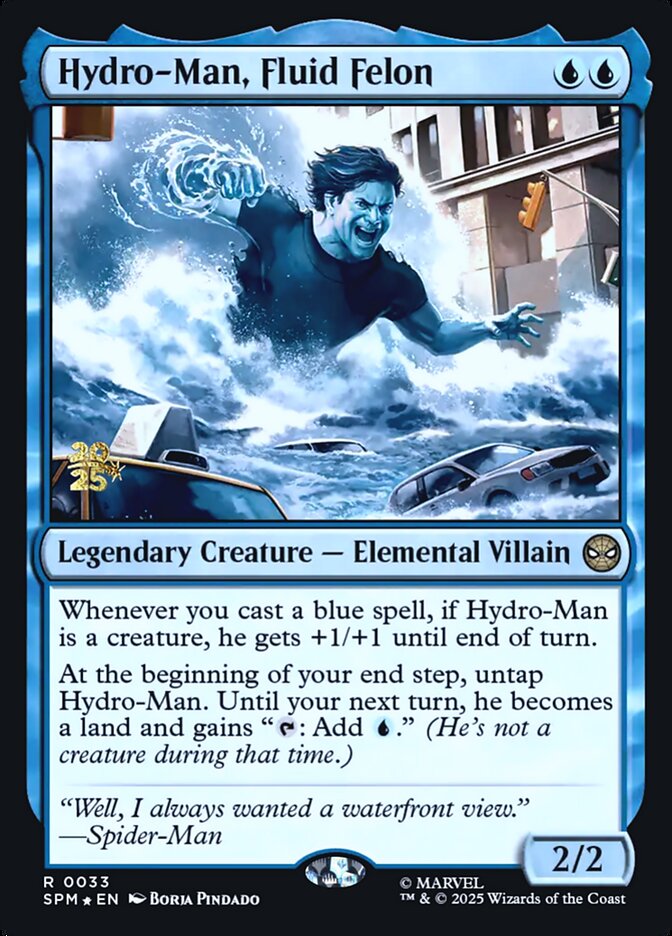 Hydro-Man, Fluid Felon card front