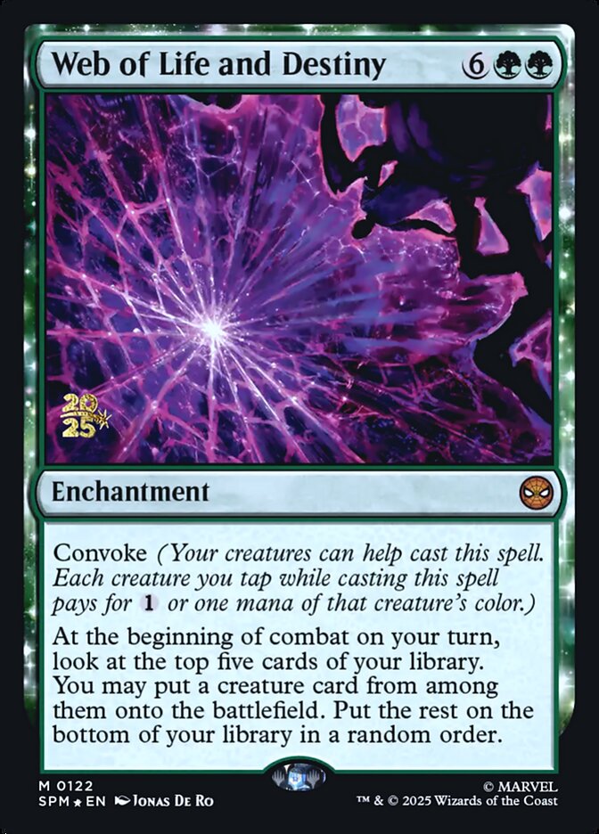 Web of Life and Destiny card front