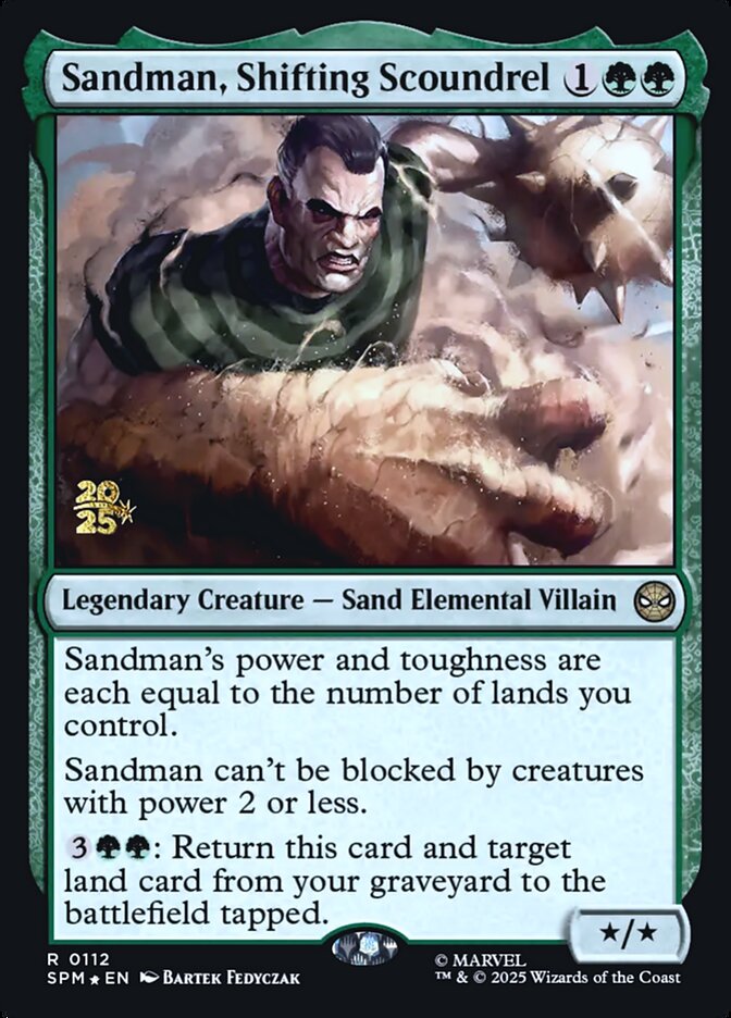 Sandman, Shifting Scoundrel card front