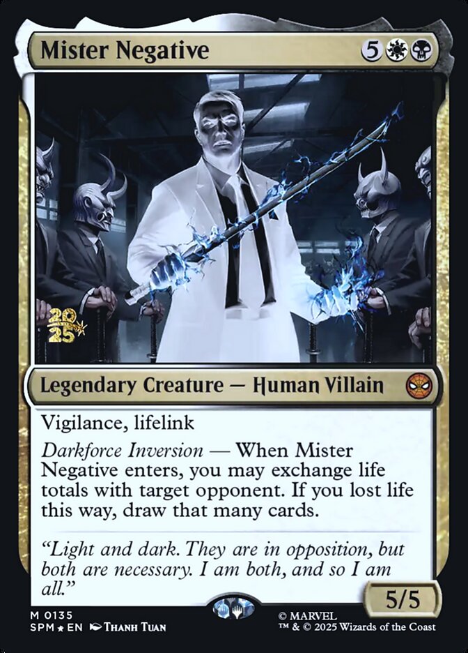 Mister Negative card front