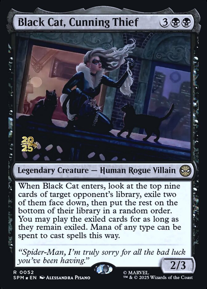 Black Cat, Cunning Thief card front