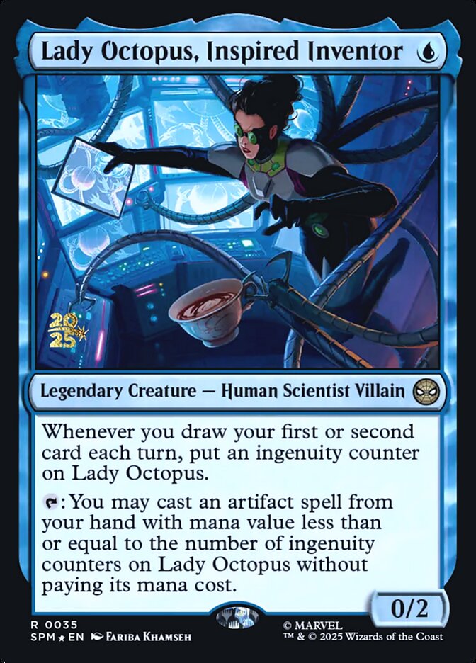 Lady Octopus, Inspired Inventor card front