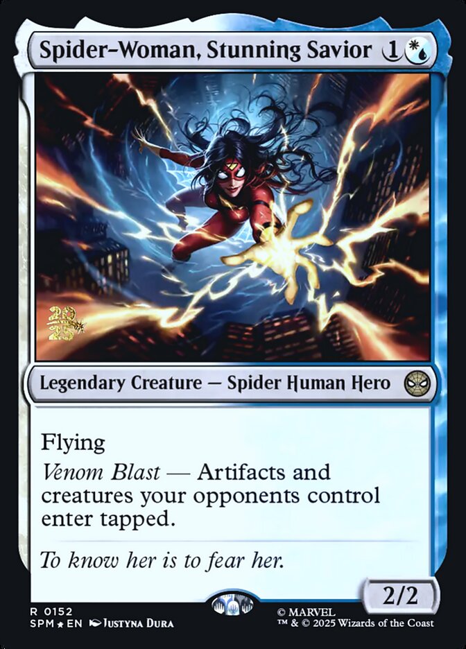 Spider-Woman, Stunning Savior card front