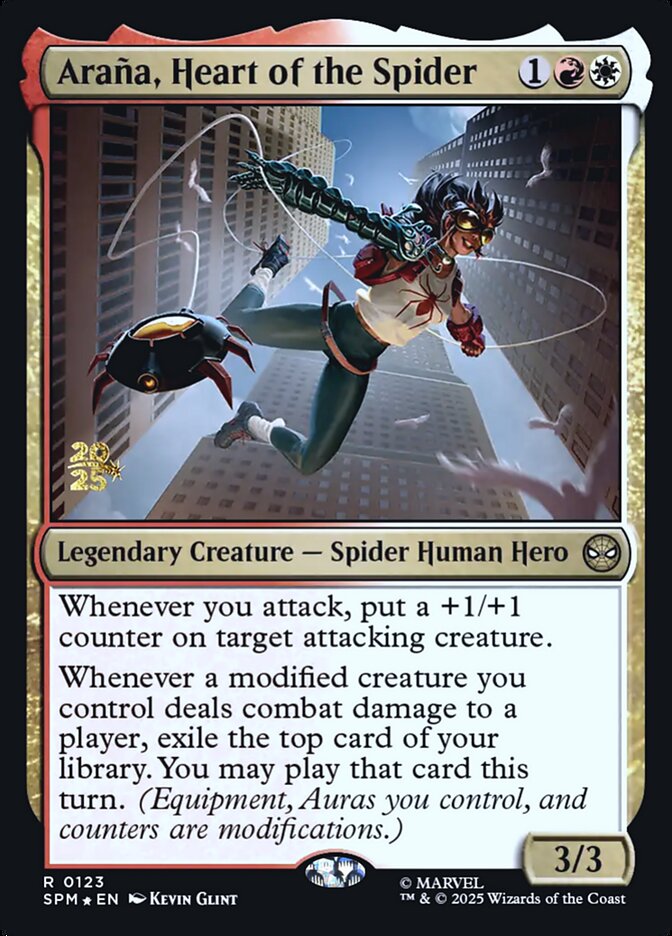 Araña, Heart of the Spider card front