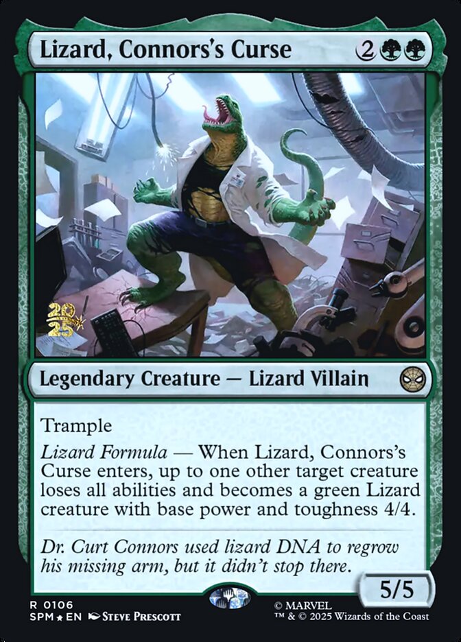 Lizard, Connors's Curse card front