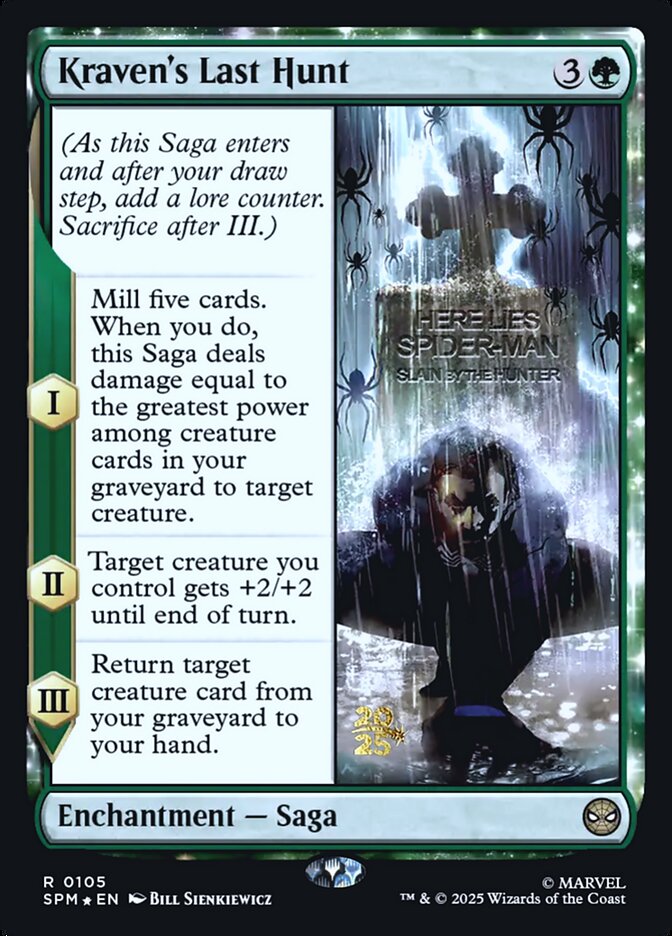 Kraven's Last Hunt card front