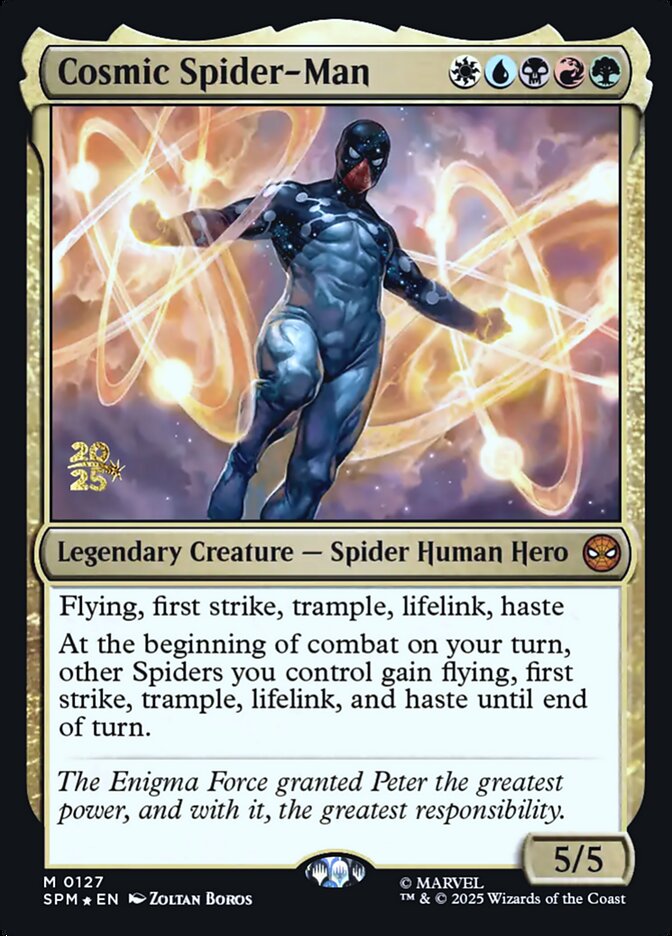 Cosmic Spider-Man card front